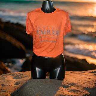 Enough Silver Glitter T-Shirt- XL