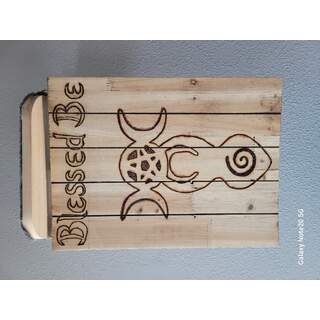 Goddess Blessed Be Wood Decorative Item