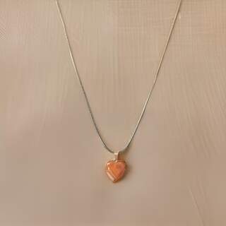Heart Stone- orange Citrizine