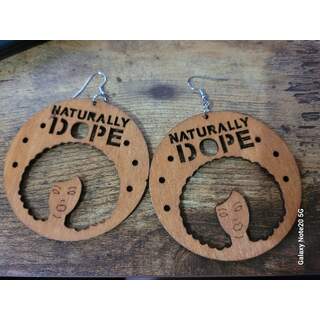 Africa Wooden Earrings Dope