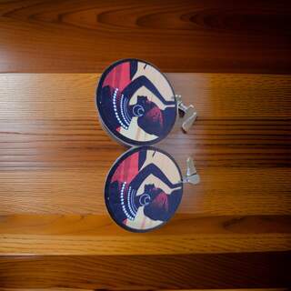 Africa Wooden Earrings Elegant