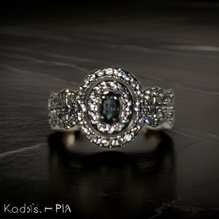 Rainbow Topaz Ring- Size 8