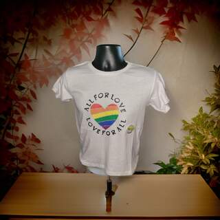Rainbow All For Love Tshirt- Small