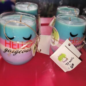 Trans Candle 8oz "Hello Gorgeous"
