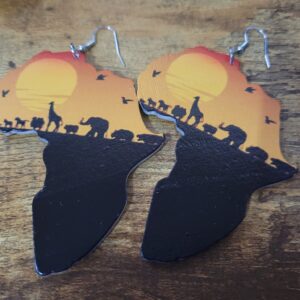 African Earrings Safari